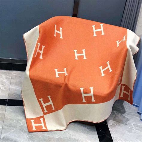 orange hermes blanket dupe
